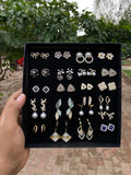 ✨ Trending Luxury Earrings Box – 24 Pairs ✨