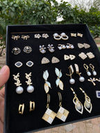 ✨ Trending Luxury Earrings Box – 24 Pairs ✨