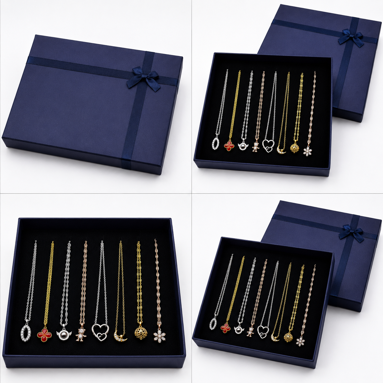 LUXURY VELVET NECKLACE GIFT BOX (8 Pices ) ✨