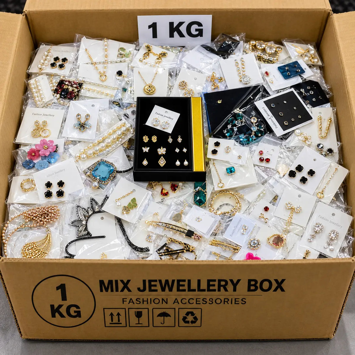 1 KG Mix Jewellery Box 60–65 China Imported Jewellery Articles | Wholesale Deal