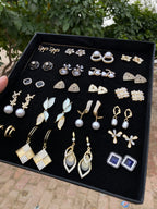 ✨ Trending Luxury Earrings Box – 24 Pairs ✨