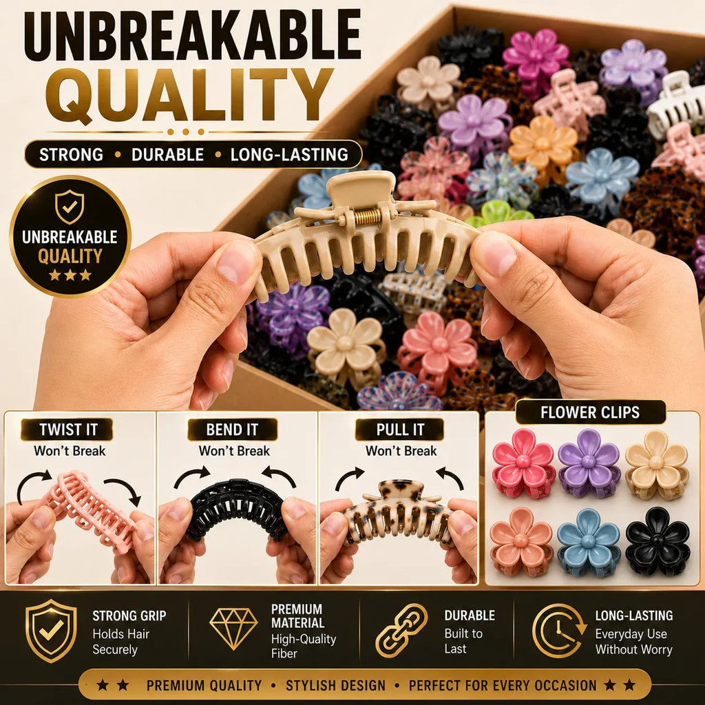 Imported Fiber Hair Catchers l Wholesale Mixed 1 KG Box (60–65 Pieces)