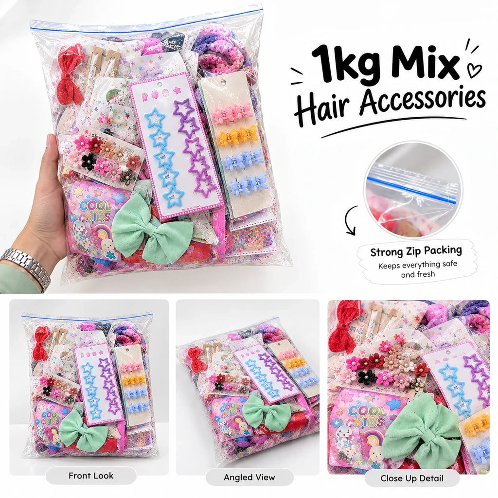 Premium China Imported Hair Accessories Mix 1 KG Wholesale Pack