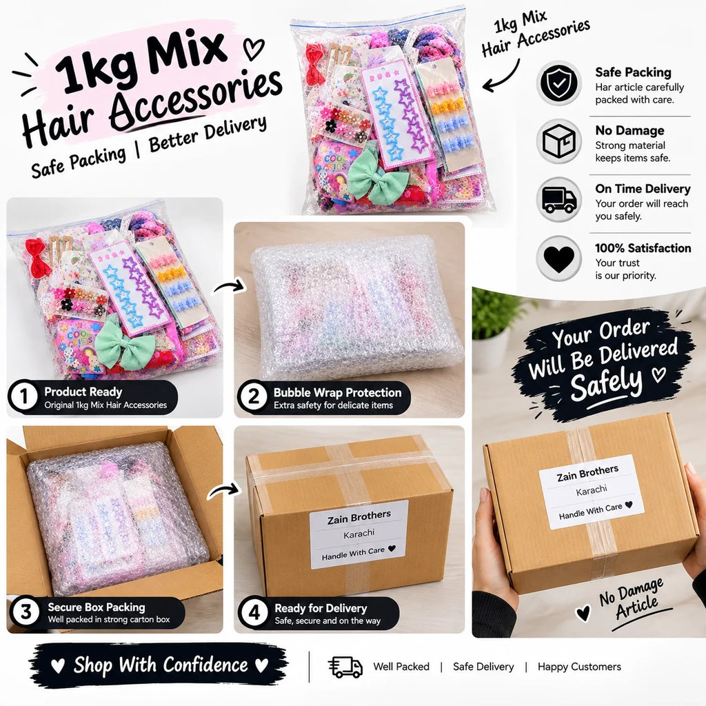 Premium China Imported Hair Accessories Mix 1 KG Wholesale Pack
