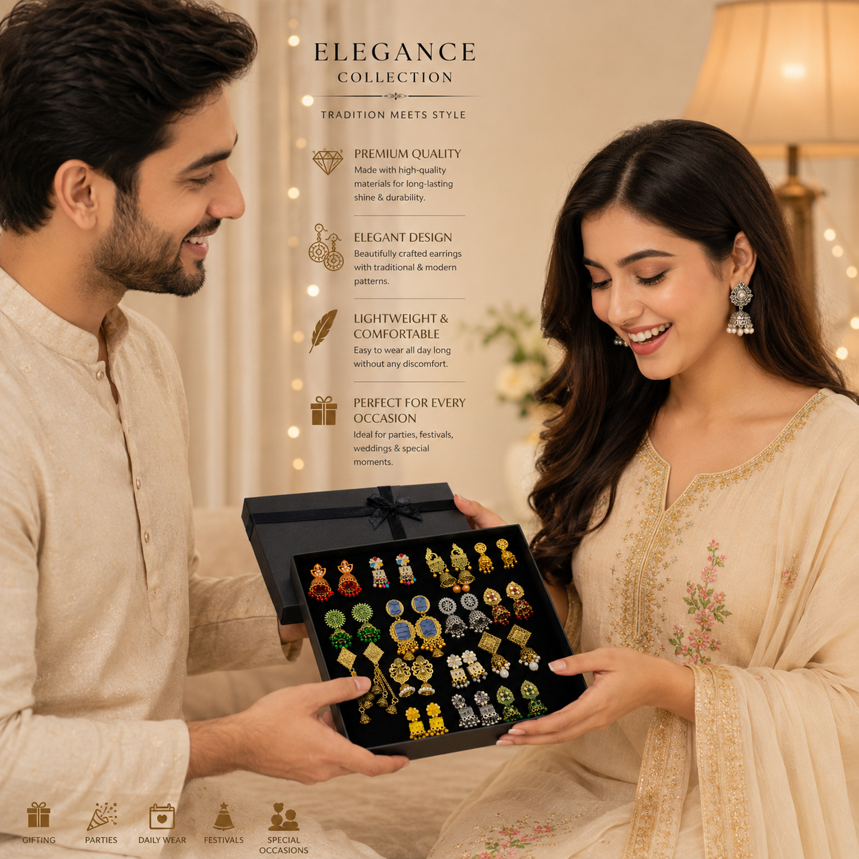 VALUE JHUMKI BOX (12 PAIRS) ✨